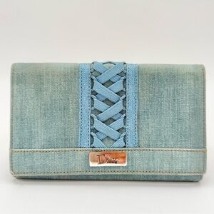 Rare Dior Denim Wallet EUC